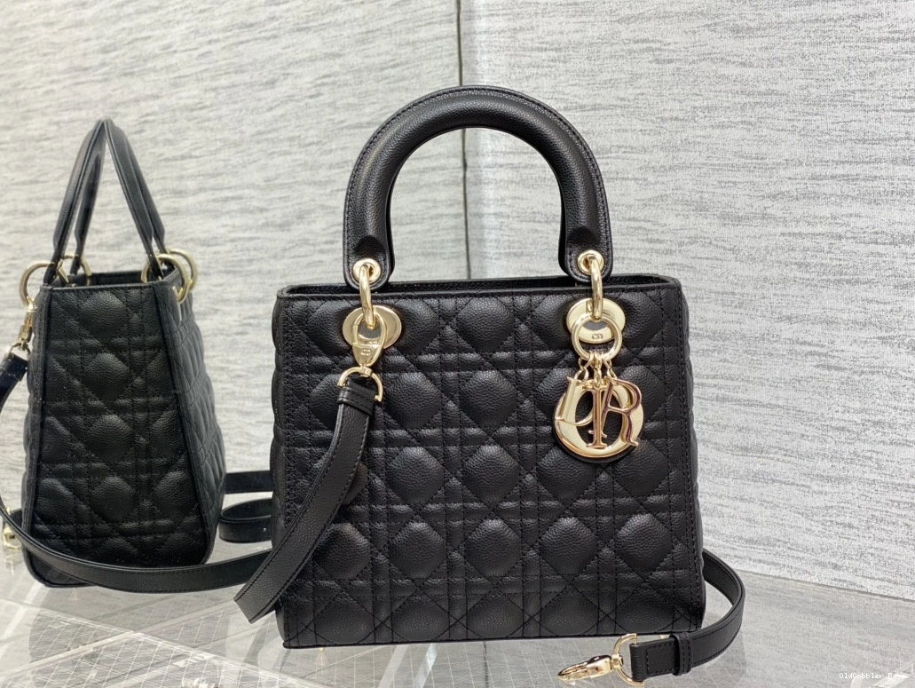 OldCobbler Bags Calfskin-24cm large Lady Glod Diro 0801